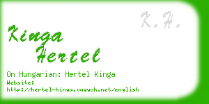 kinga hertel business card